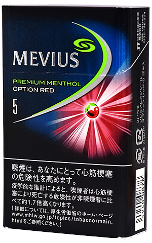 メビウス プレミアムメンソール オプション レッド 5 Mevius Pm Option Red 5 52 54 To World Com 日本のたばこを海外発送